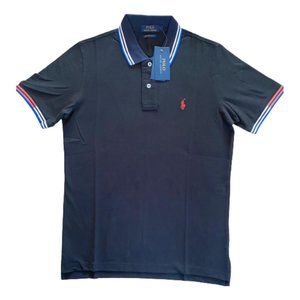 NWT Polo Ralph Lauren Mesh  Black Polo Shirt Size Small